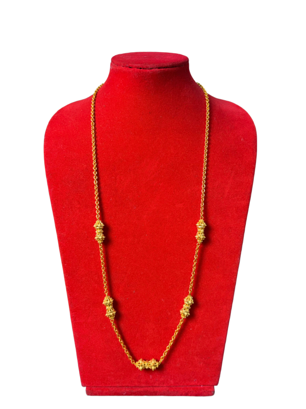 Gold-Plated Fashion Chain Necklace – Traditional Design