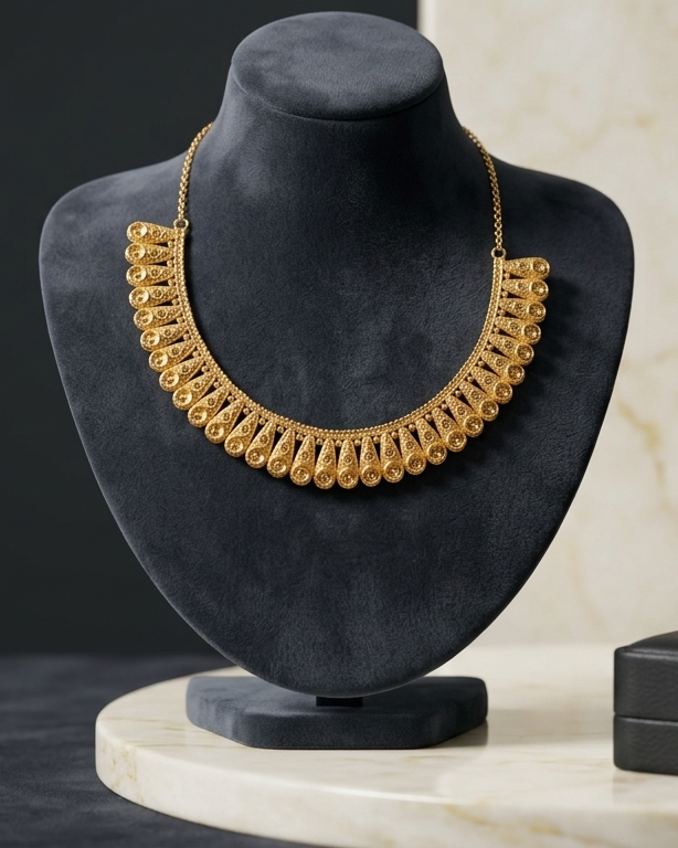Royal Cascade Gold Necklace